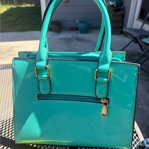Green Patent Tote Handbag - Women Bags